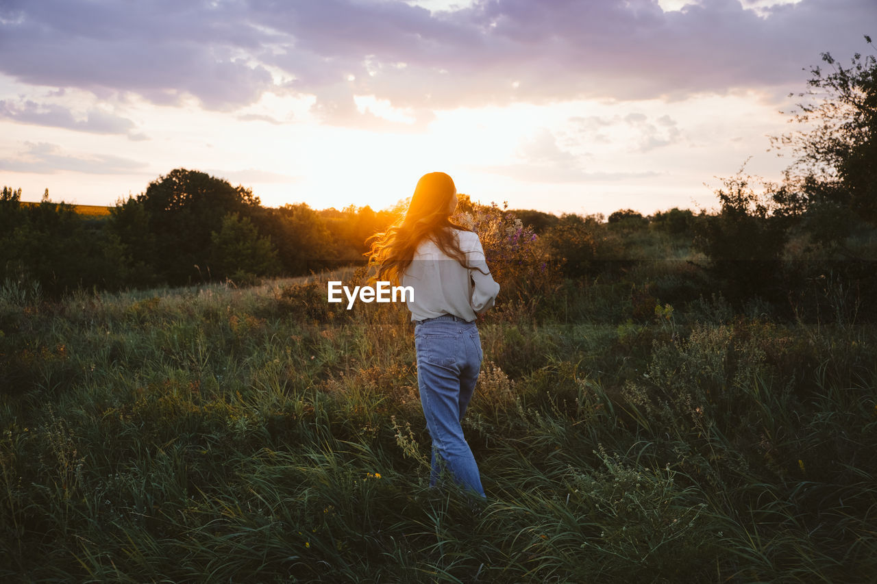 National relaxation day, relaxation practices, mental health, slow living concept. young girl 