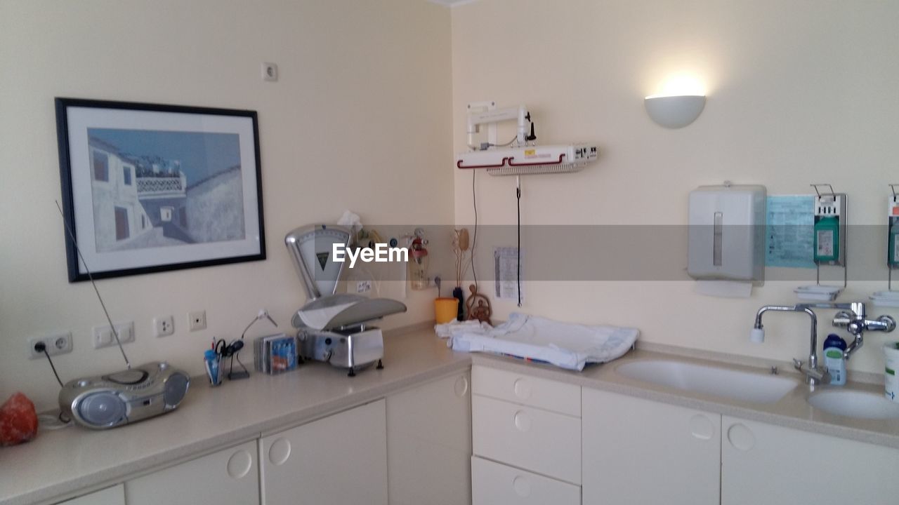 VIEW OF BATHROOM IN KITCHEN