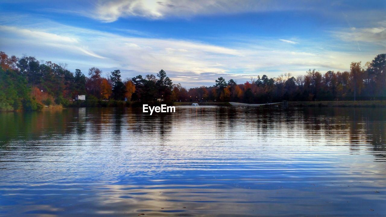 VIEW OF LAKE AGAINST SKY