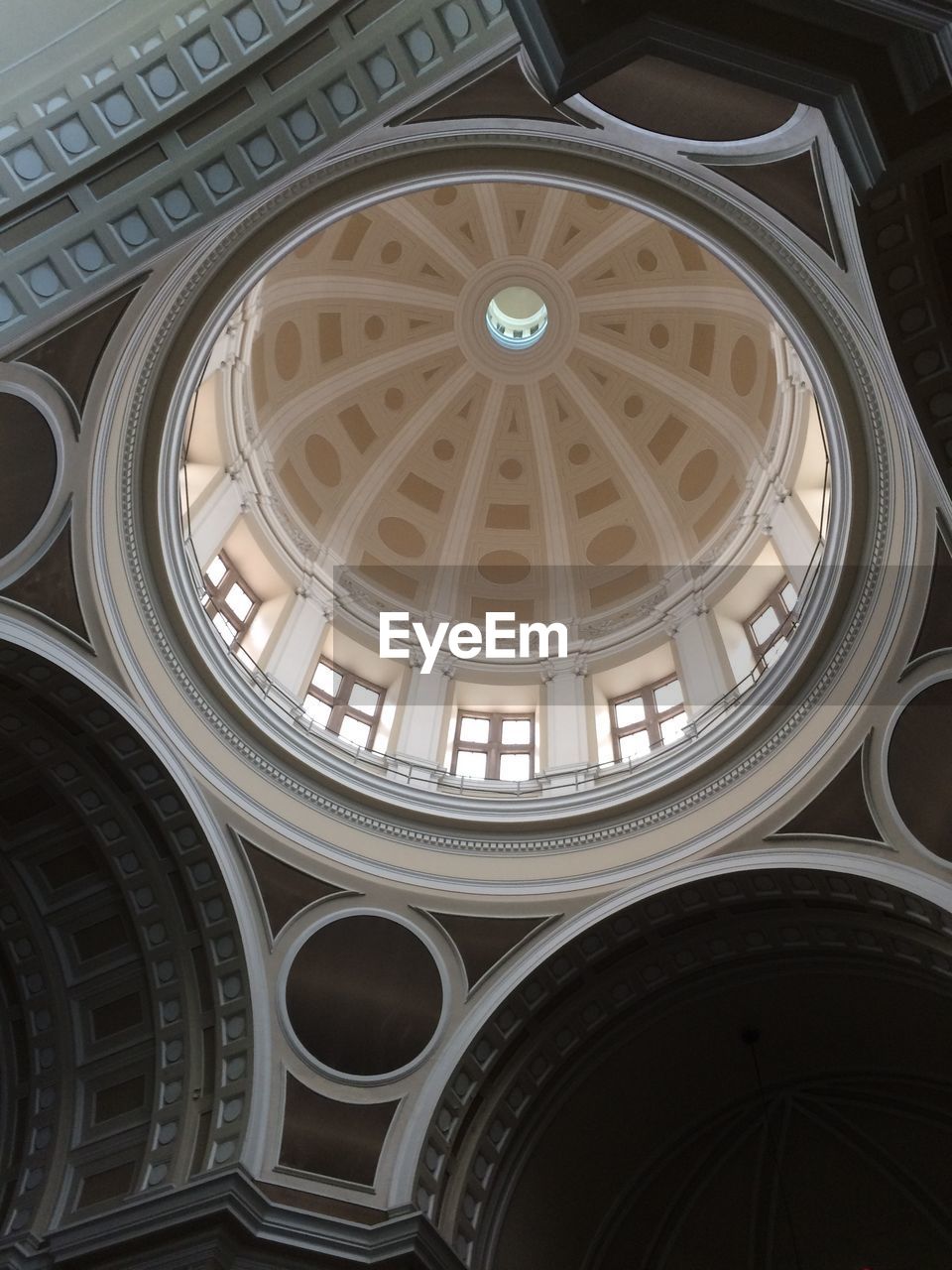 Low angle view of cupola in church