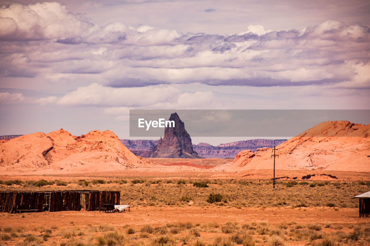 SCENIC VIEW OF DESERT AGAINST SKY
