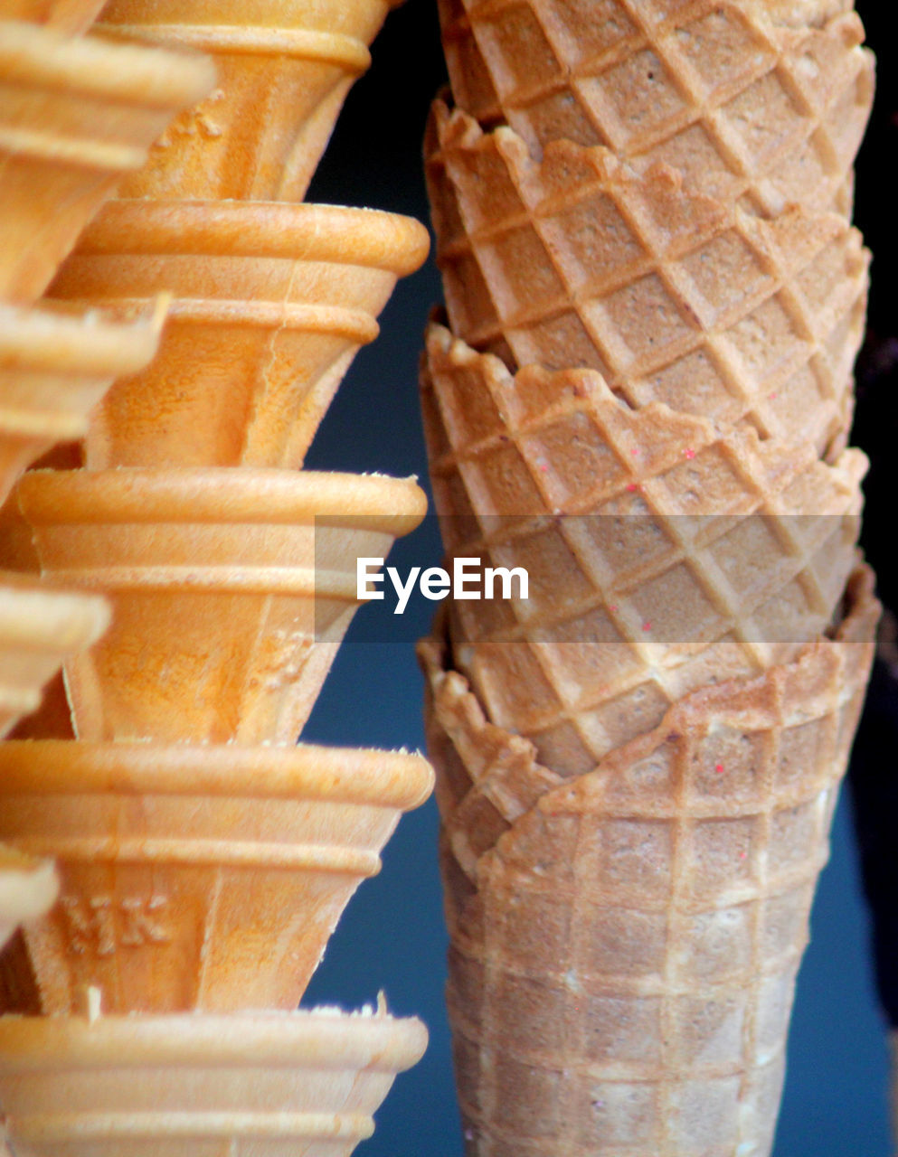 Close-up of ice cream cones