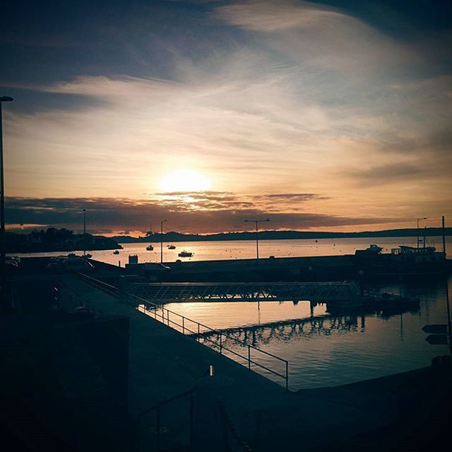 VIEW OF SEA AT SUNSET