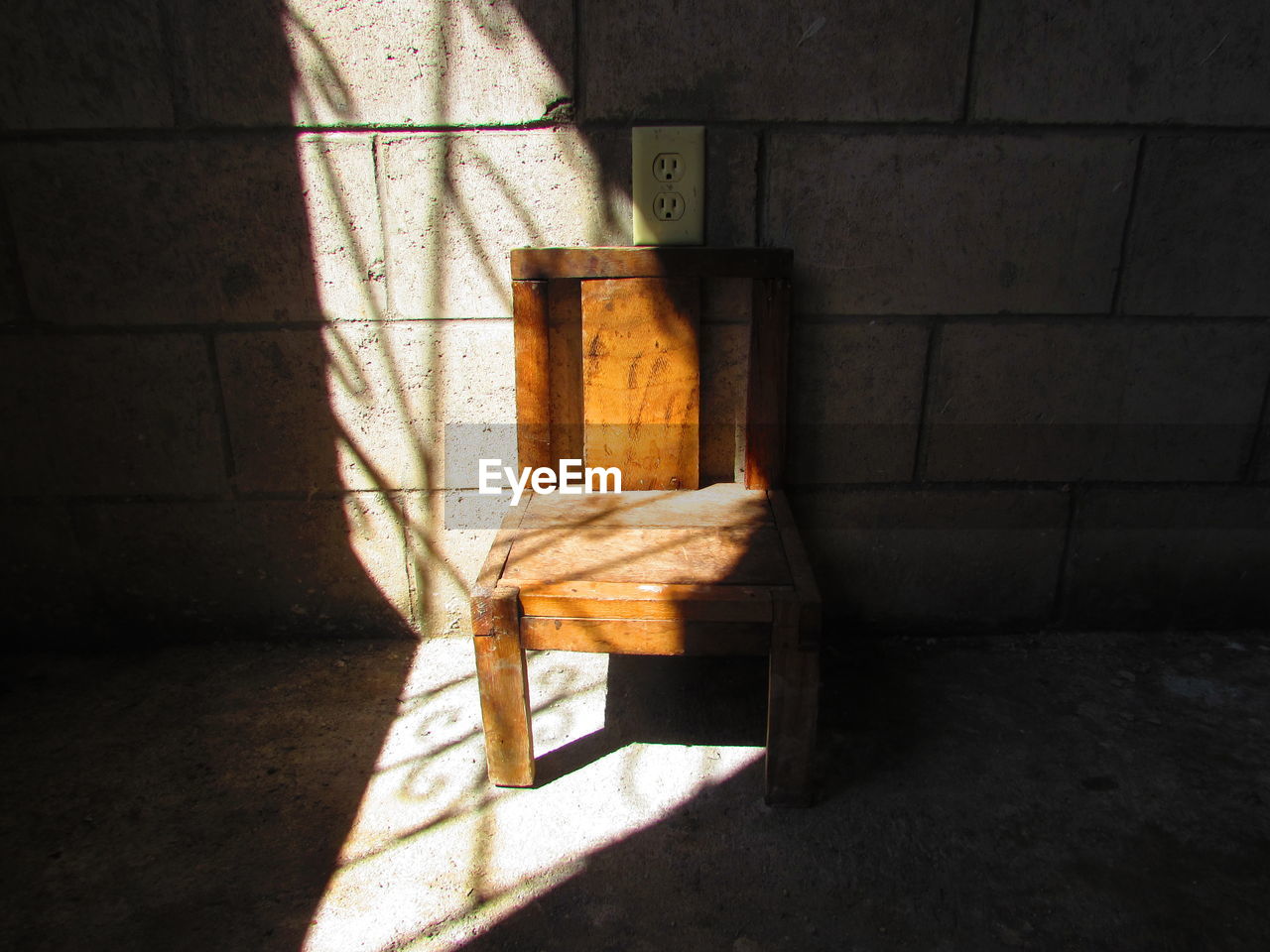 Chair  under the sunlight