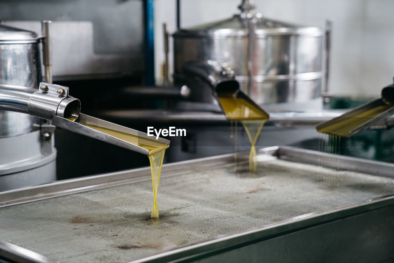 Freshly pressed olive oil