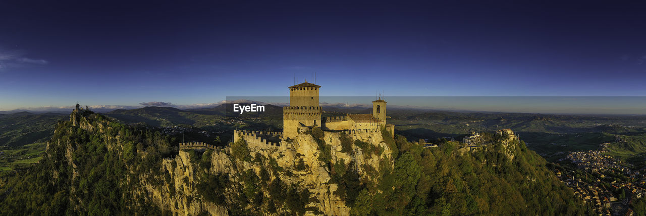 Aerial view san marino, italy