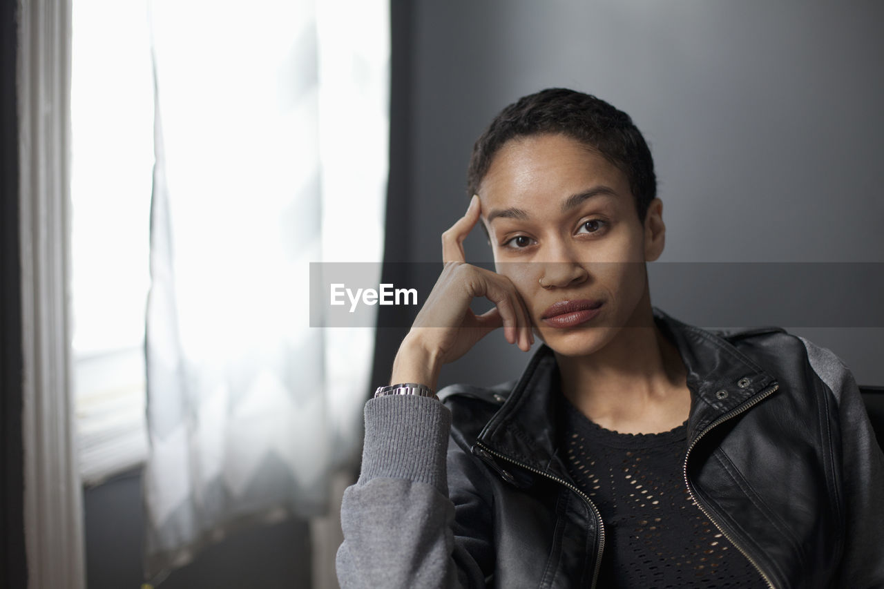 Portrait of a beautiful young woman