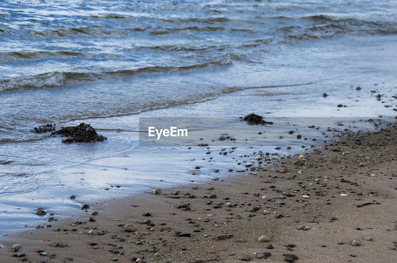 HIGH ANGLE VIEW OF SEA SHORE