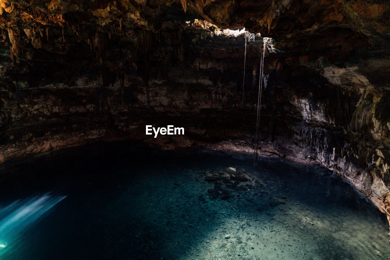 Cenote suytun near valladolid in mexico.