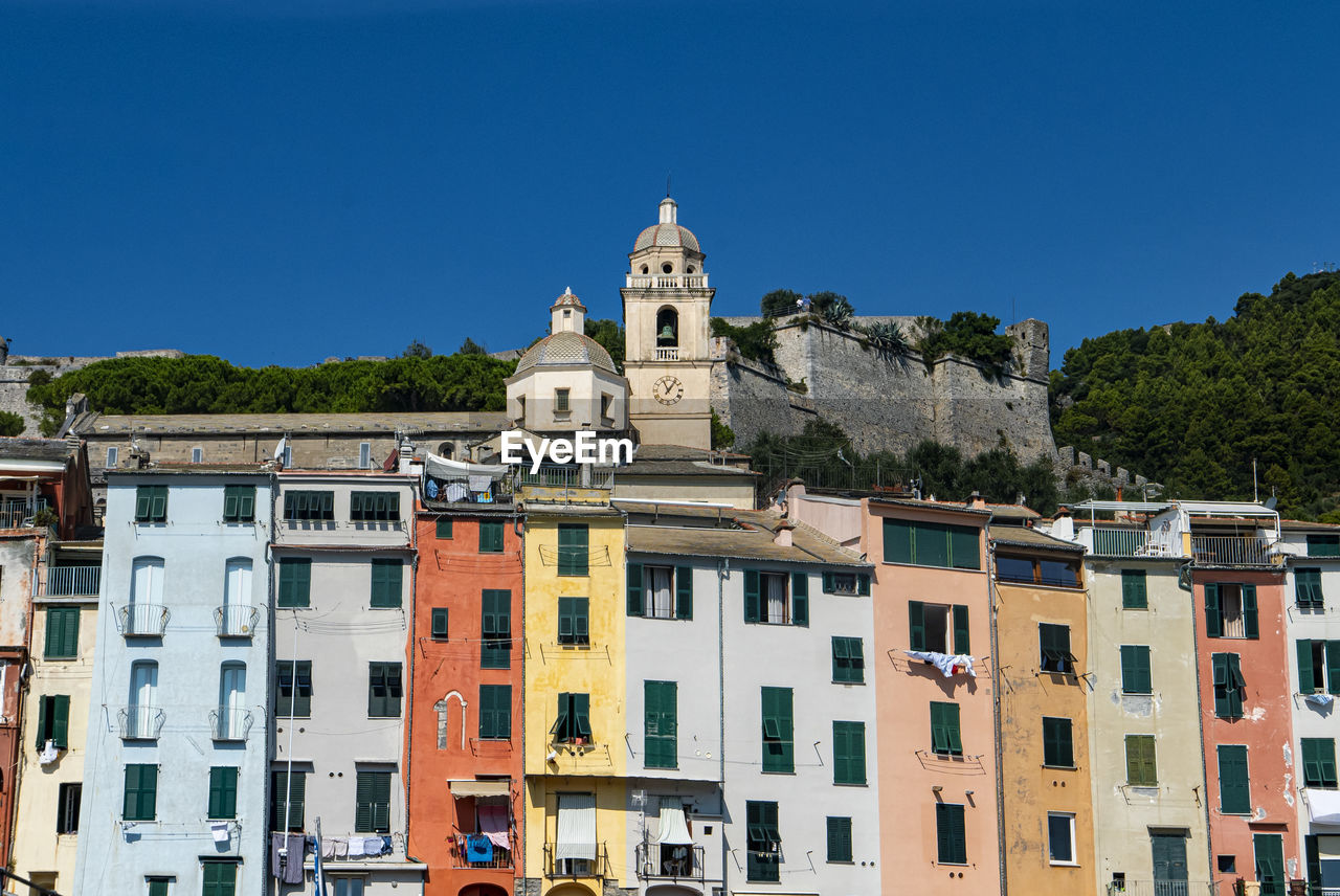 Facades on the seaside of porto venere