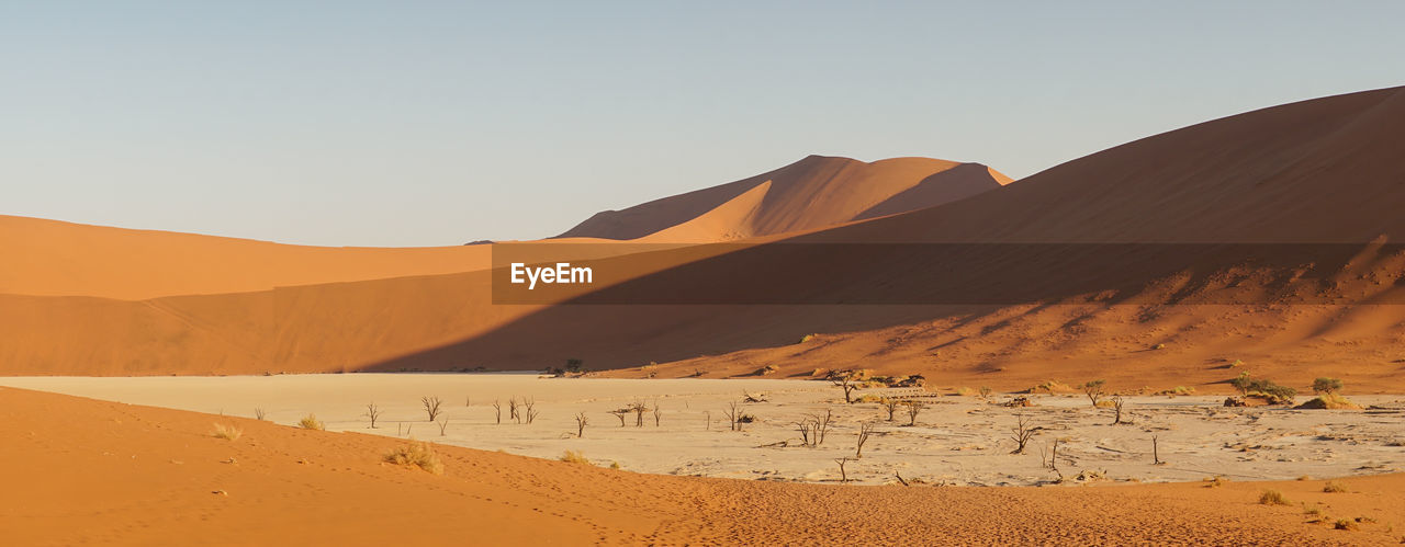 Scenic view of desert against sky