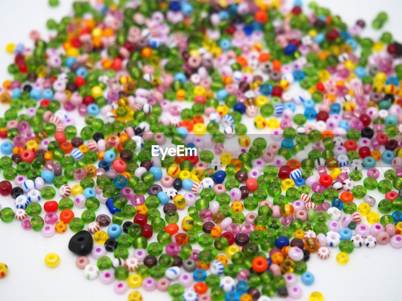 Close-up of multi colored beads