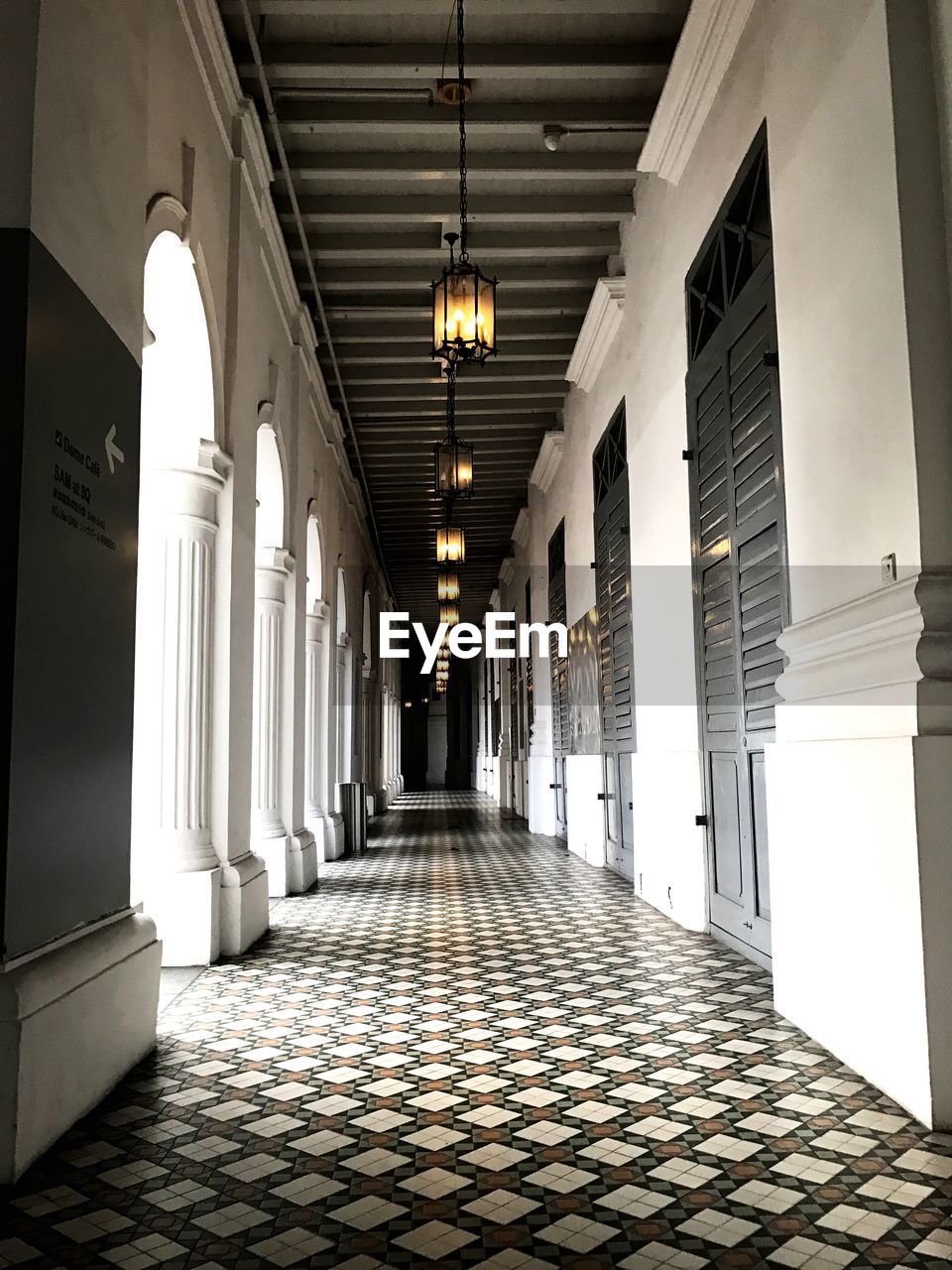 CORRIDOR IN COLONNADE