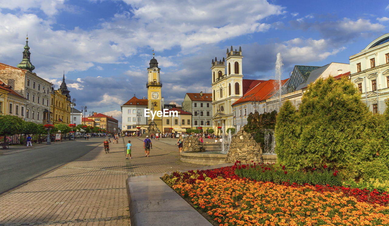 Banska bystrica's main square by day, slovakia