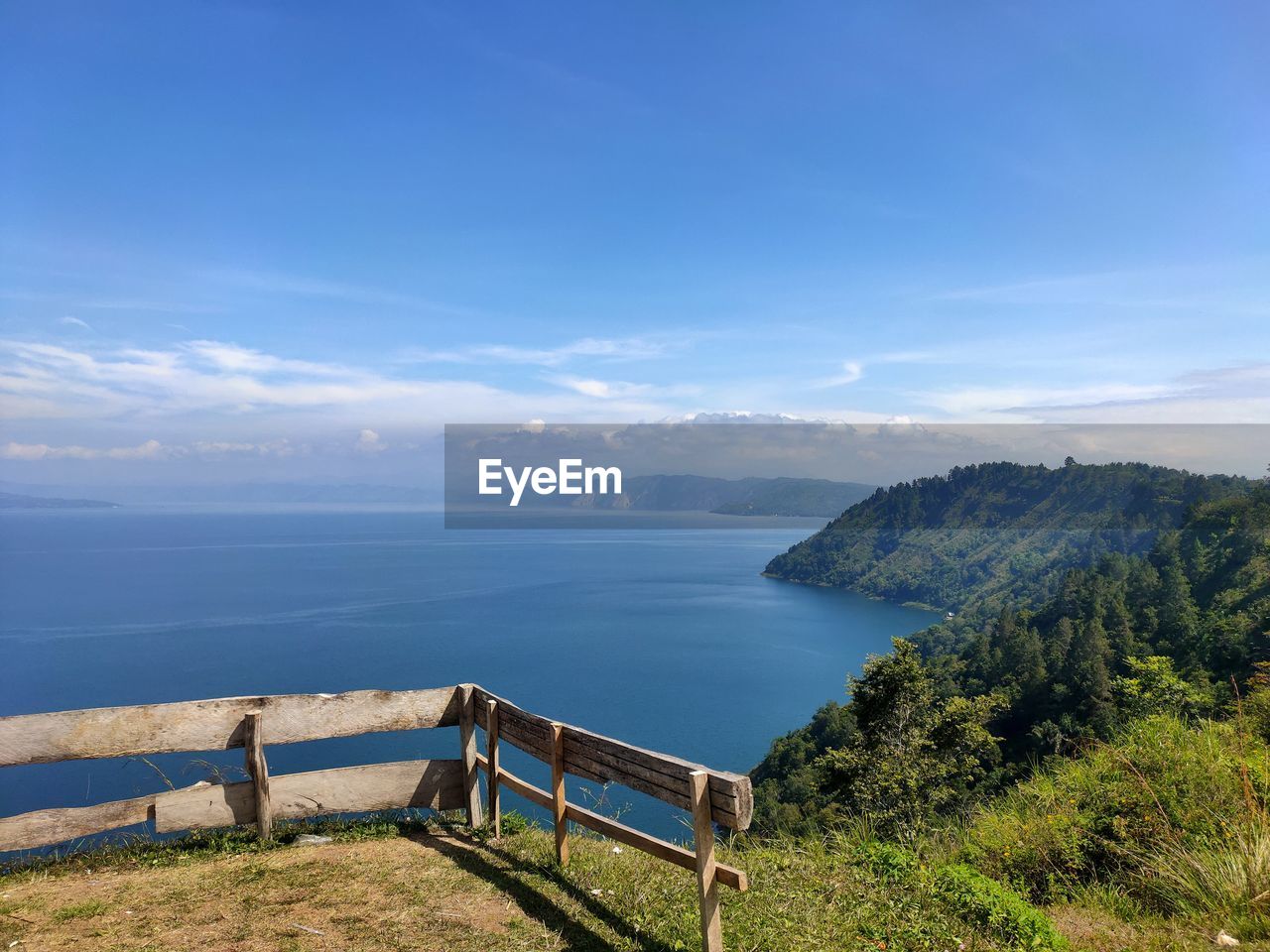View of lake toba from the hill