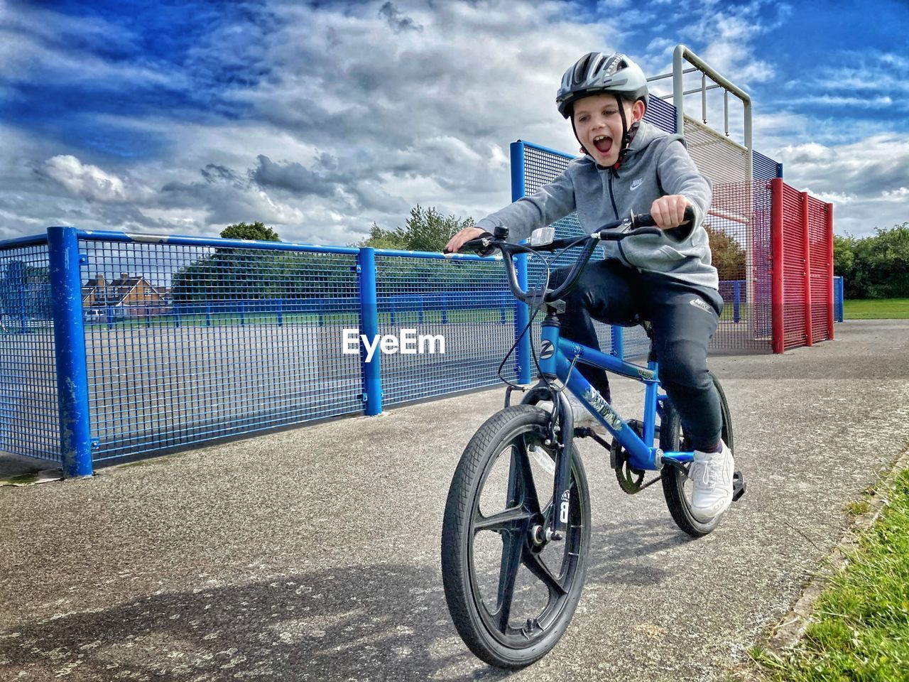 Child riding a bike