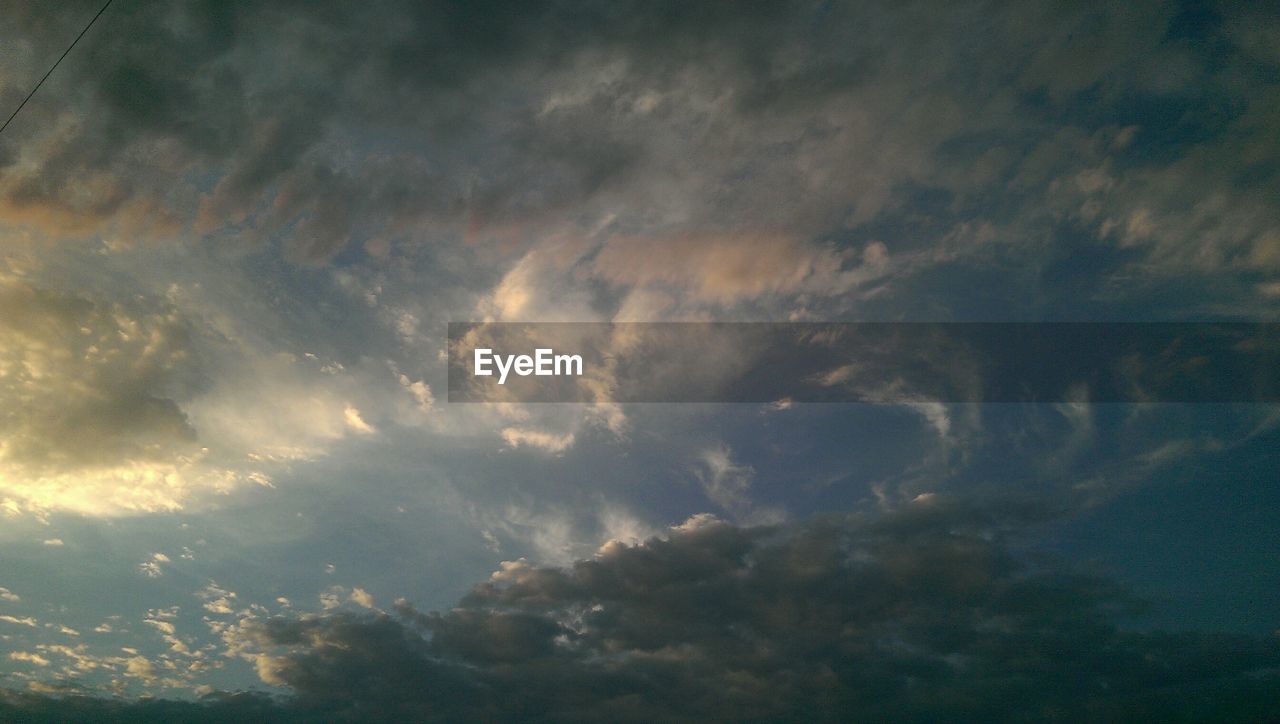 SILHOUETTE OF TREES AGAINST CLOUDY SKY