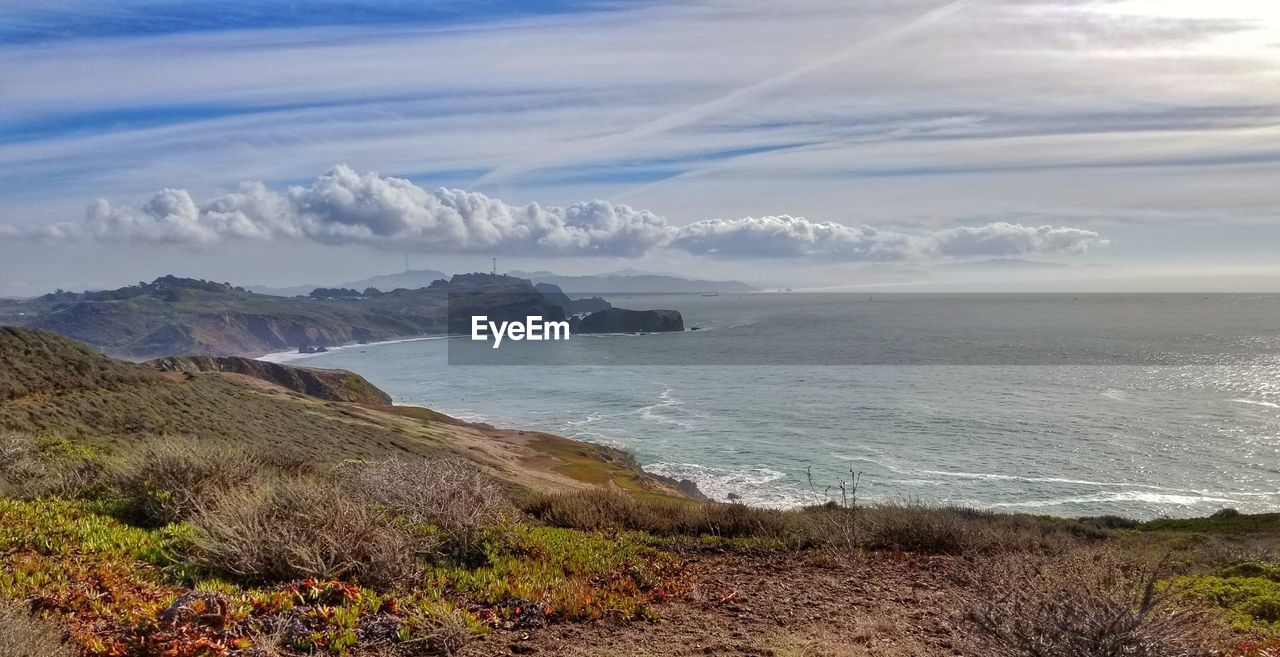 Scenic view of sea against sky
