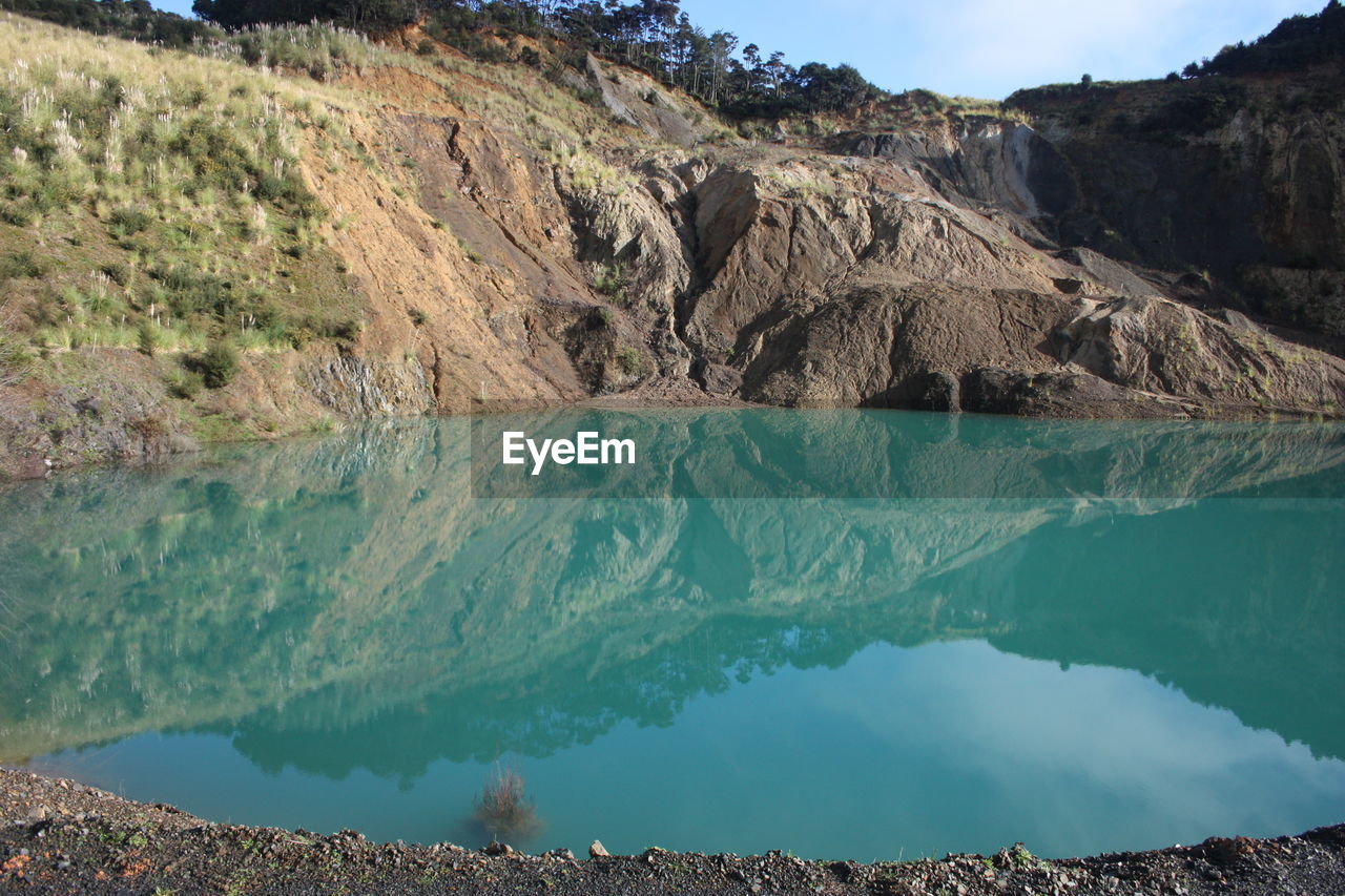 Scenic view of calm lake