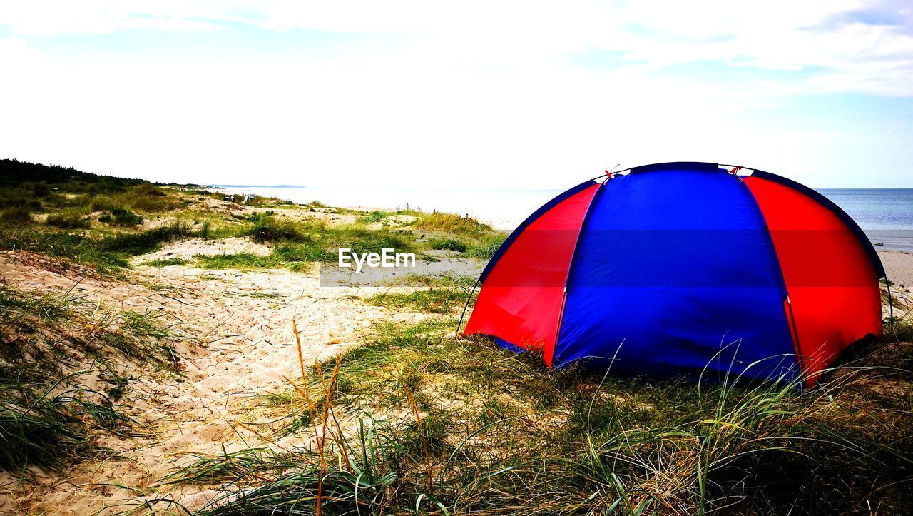 TENT IN FIELD