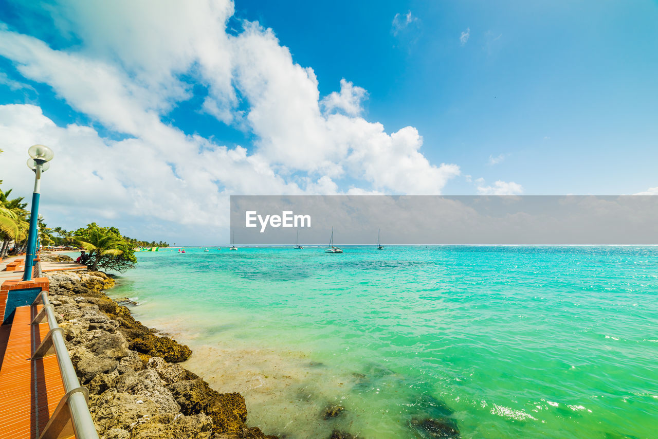 PANORAMIC SHOT OF SEA AGAINST SKY