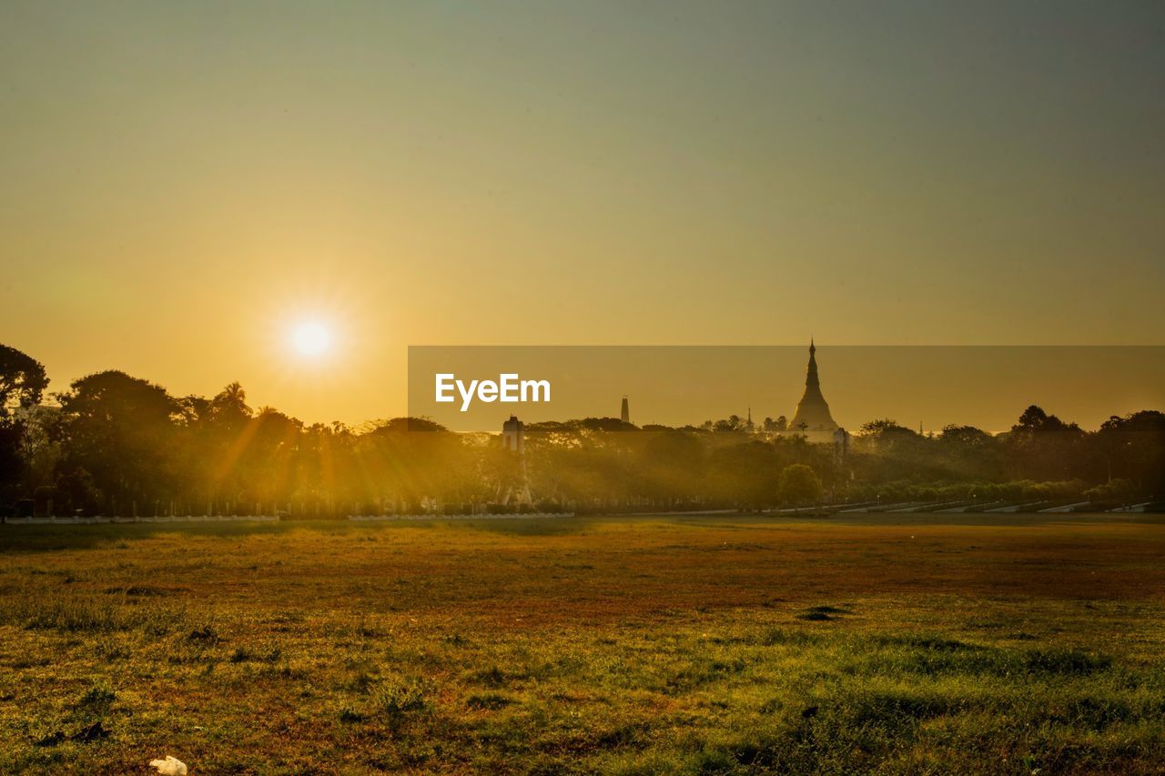 View of  sky and mountain during sunrise