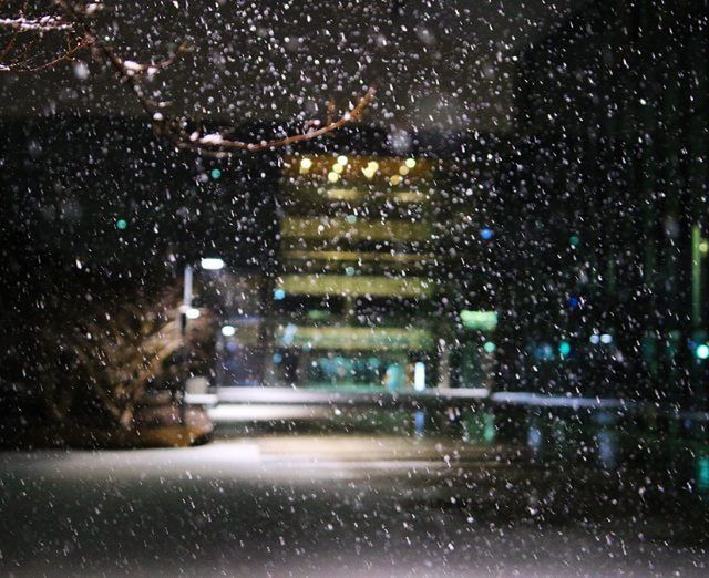 WATER DROPS ON GLASS