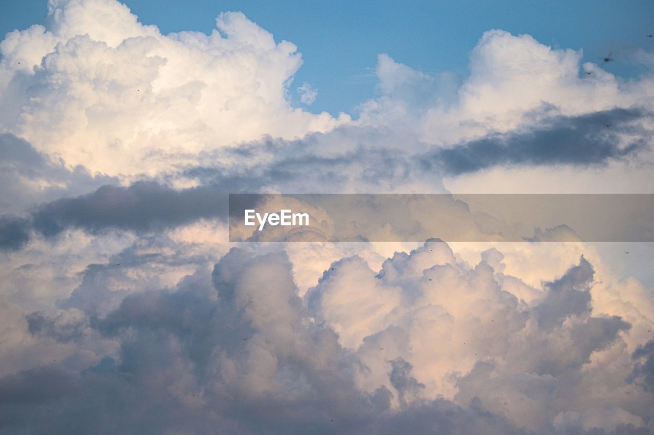 Panoramic low angle view of clouds in sky over milagro, ecuador 