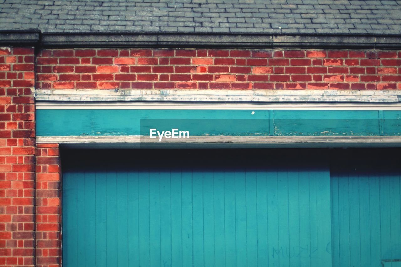 BLUE WALL OF BUILDING