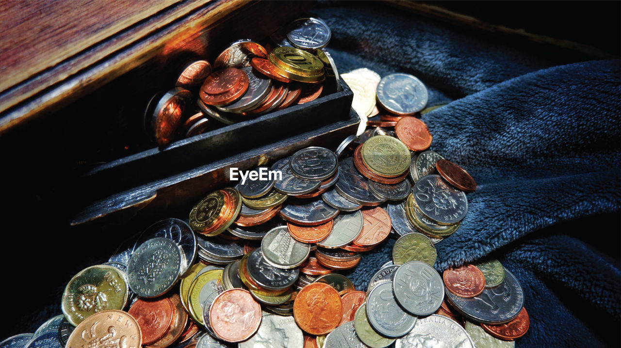 Coins from all over the world.