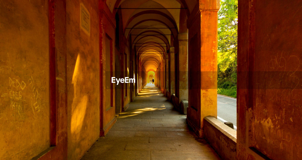 ILLUMINATED CORRIDOR OF BUILDING