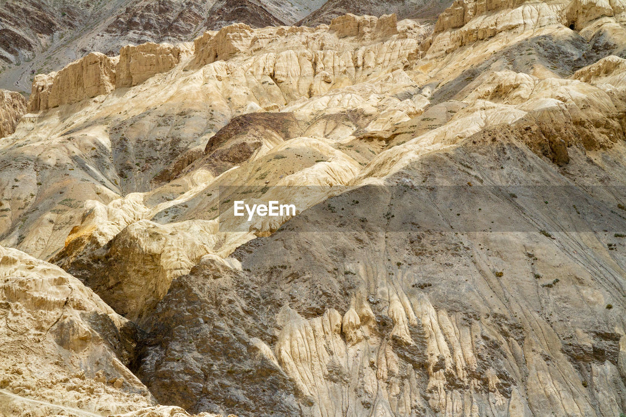 Lamayuru moonland - picturesque lifeless mountain landscape on a section of the leh-kargil route