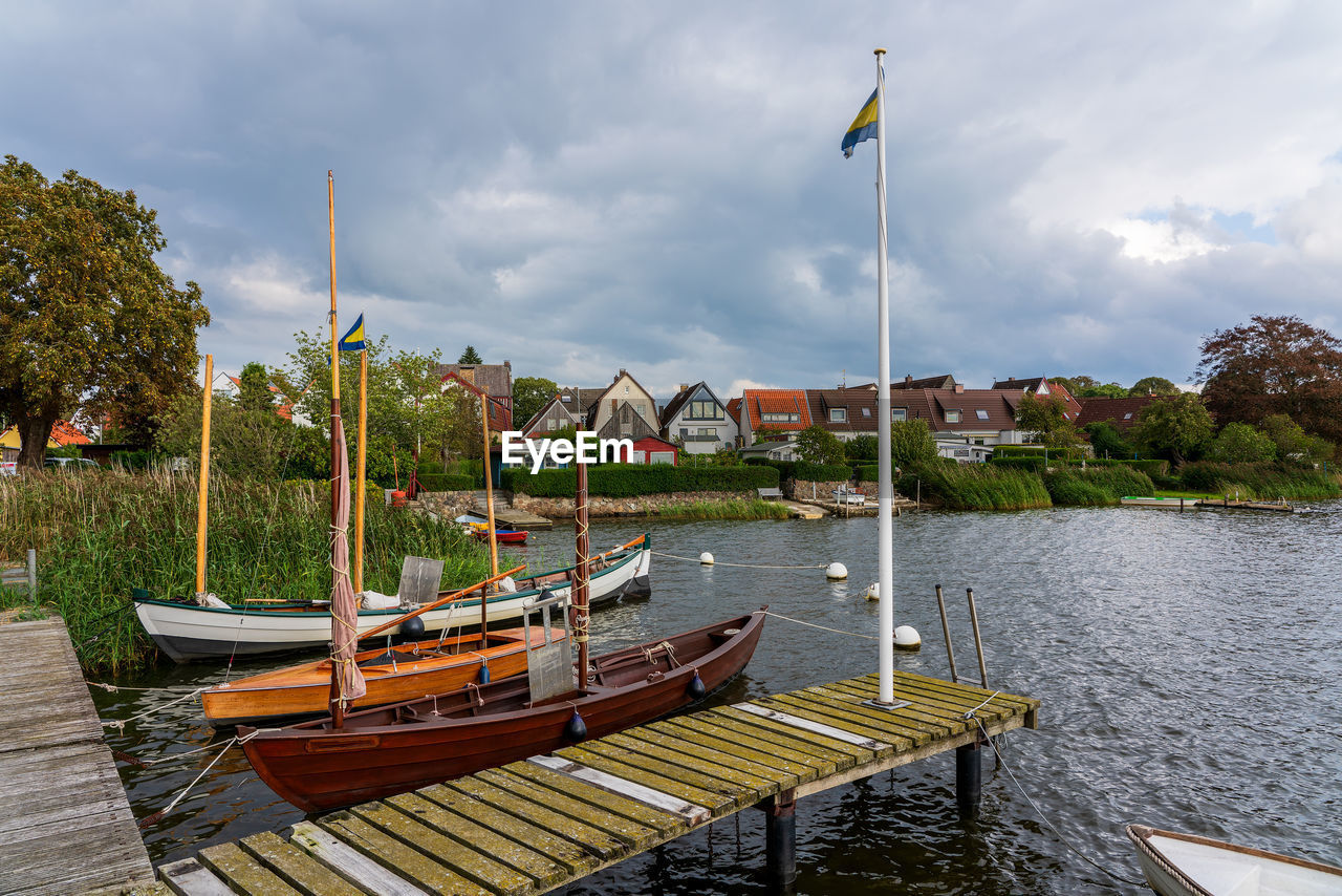 Holm fishing settlement in schleswig, germany.