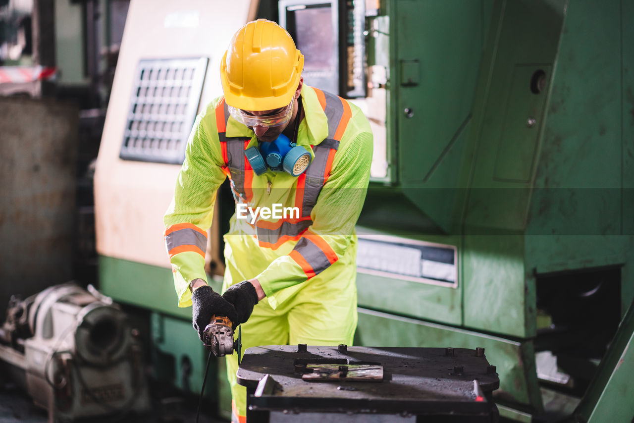 Engineer working at workshop