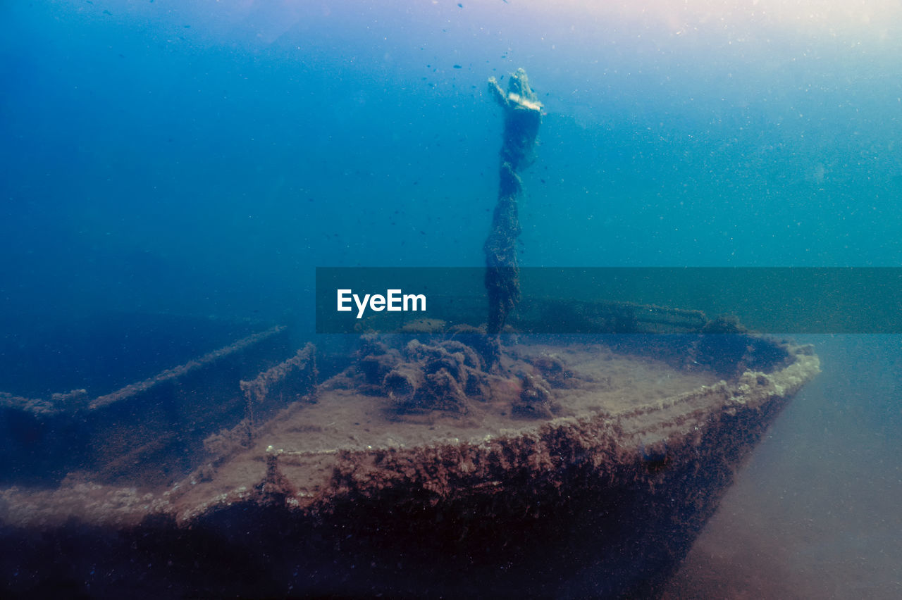 The palma wrecks near the harbour at palma de mallorca, spain