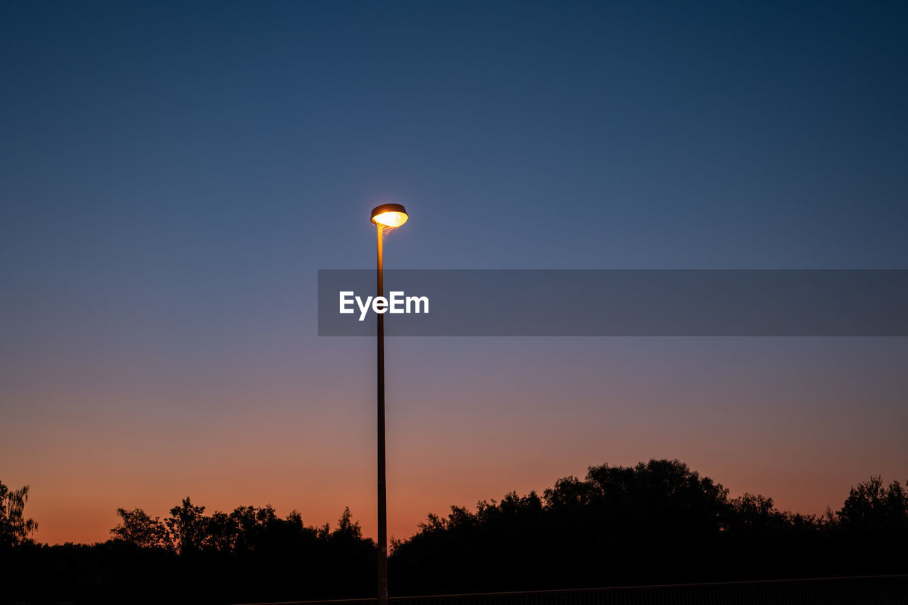 low angle view of street light