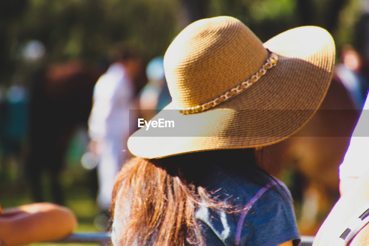 CLOSE-UP OF HAT IN SUNLIGHT