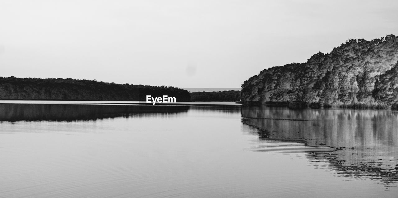 LAKE AGAINST SKY