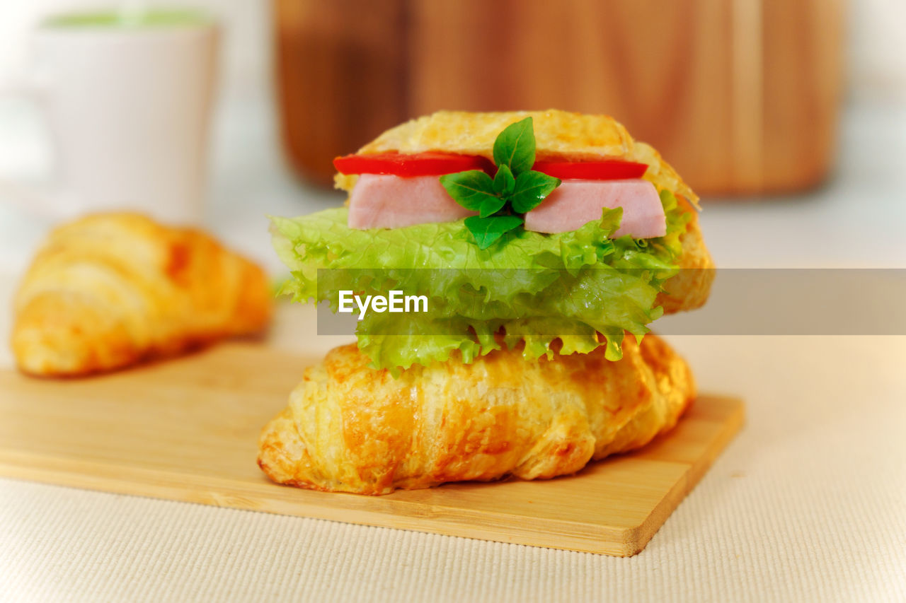 close-up of food on table