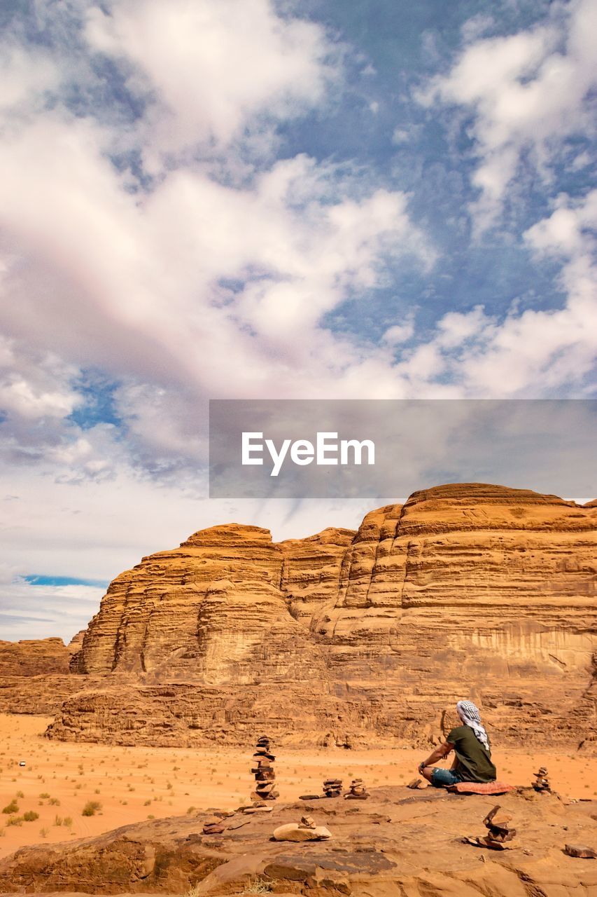 ROCK FORMATIONS IN DESERT