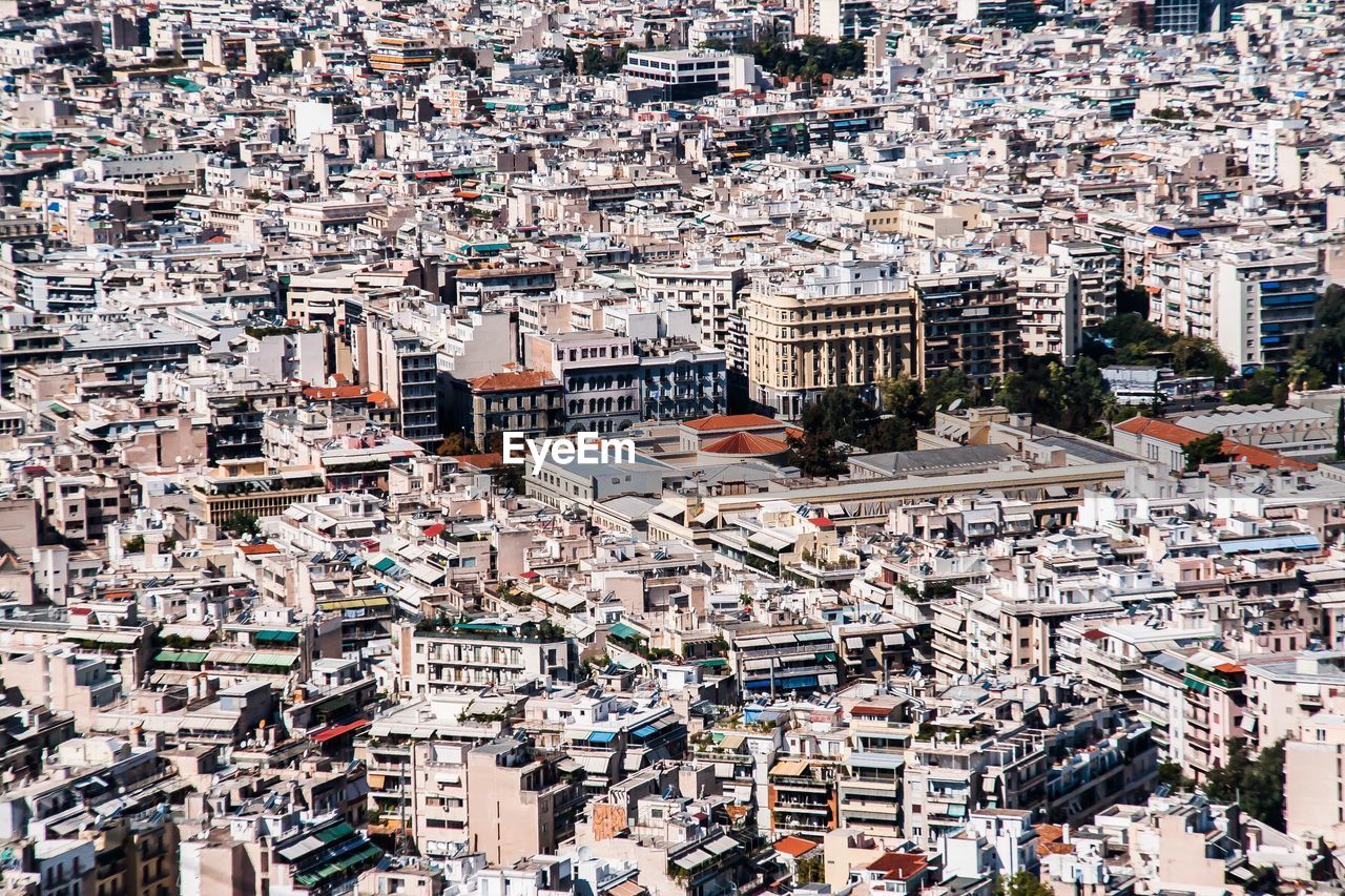 High angle view of cityscape