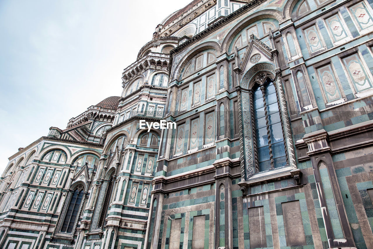 Facade of the beautiful florence cathedral consecrated in 1436