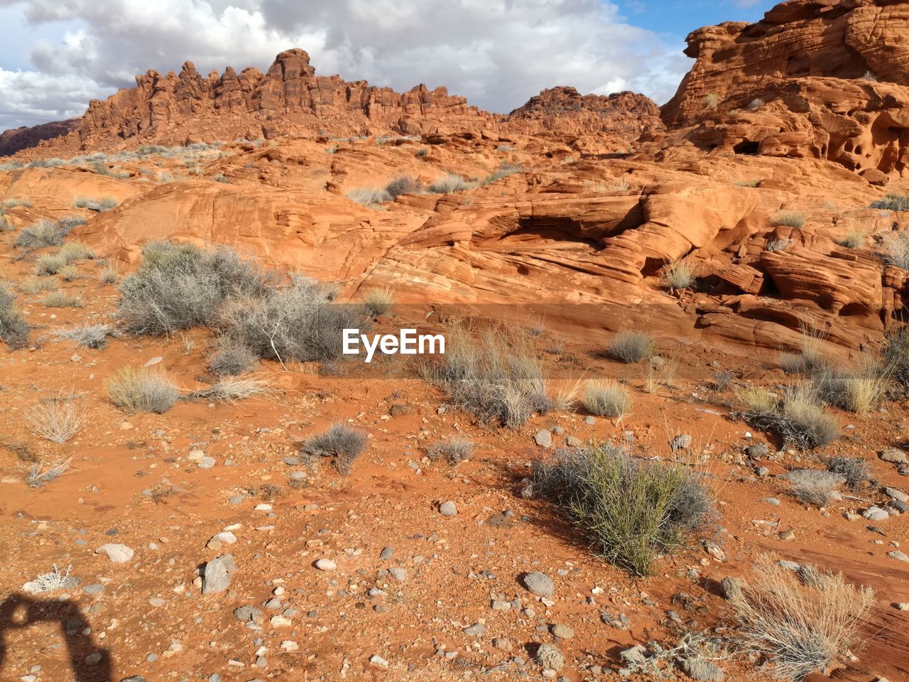 Rock formations in desert