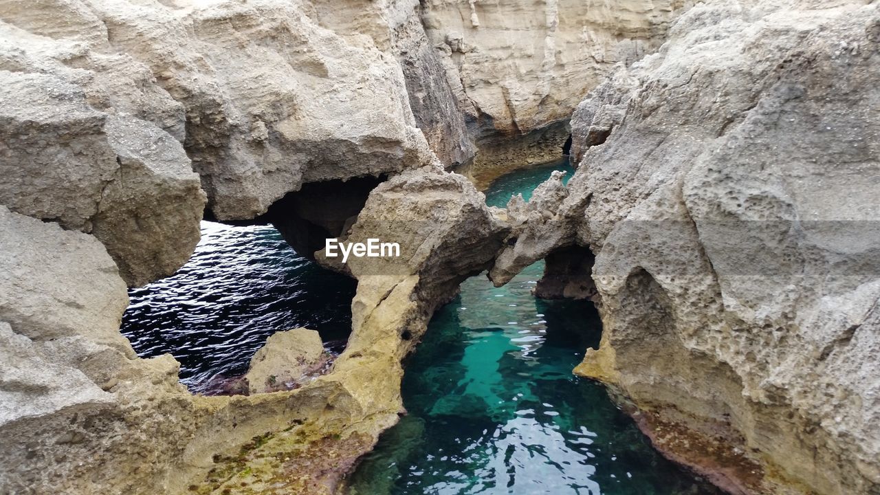 ROCK FORMATION IN SEA