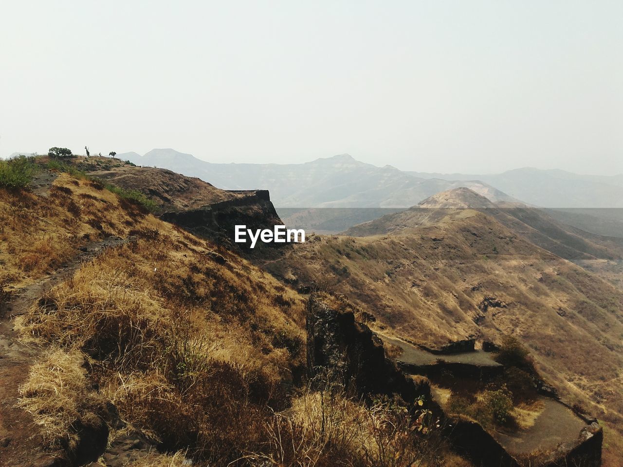 High angle view of mountains