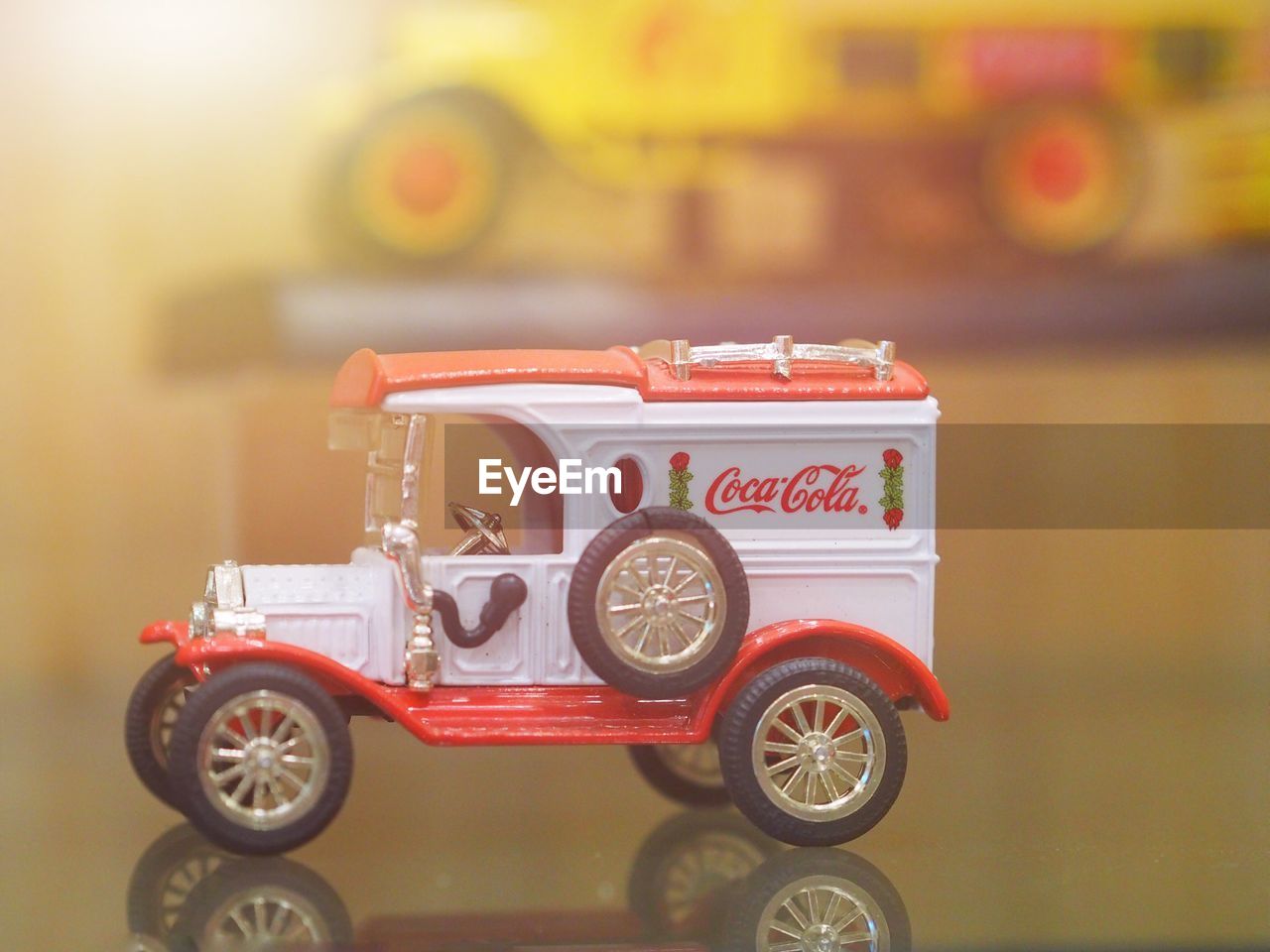 CLOSE-UP OF A TOY CAR