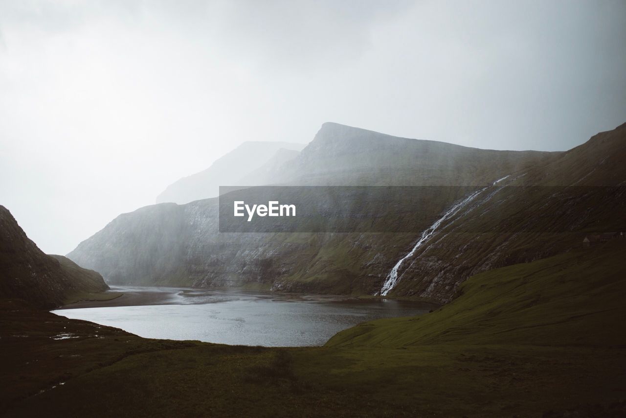 Scenic view of mountain against sky