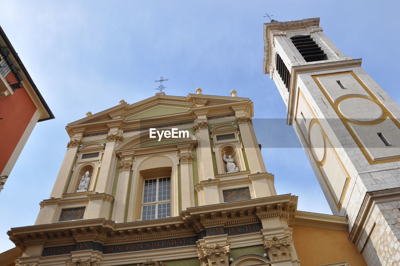 Low angle view of building against sky