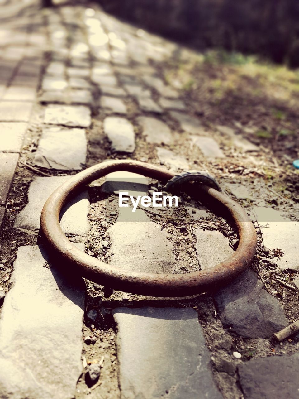 HIGH ANGLE VIEW OF OLD RUSTY METAL