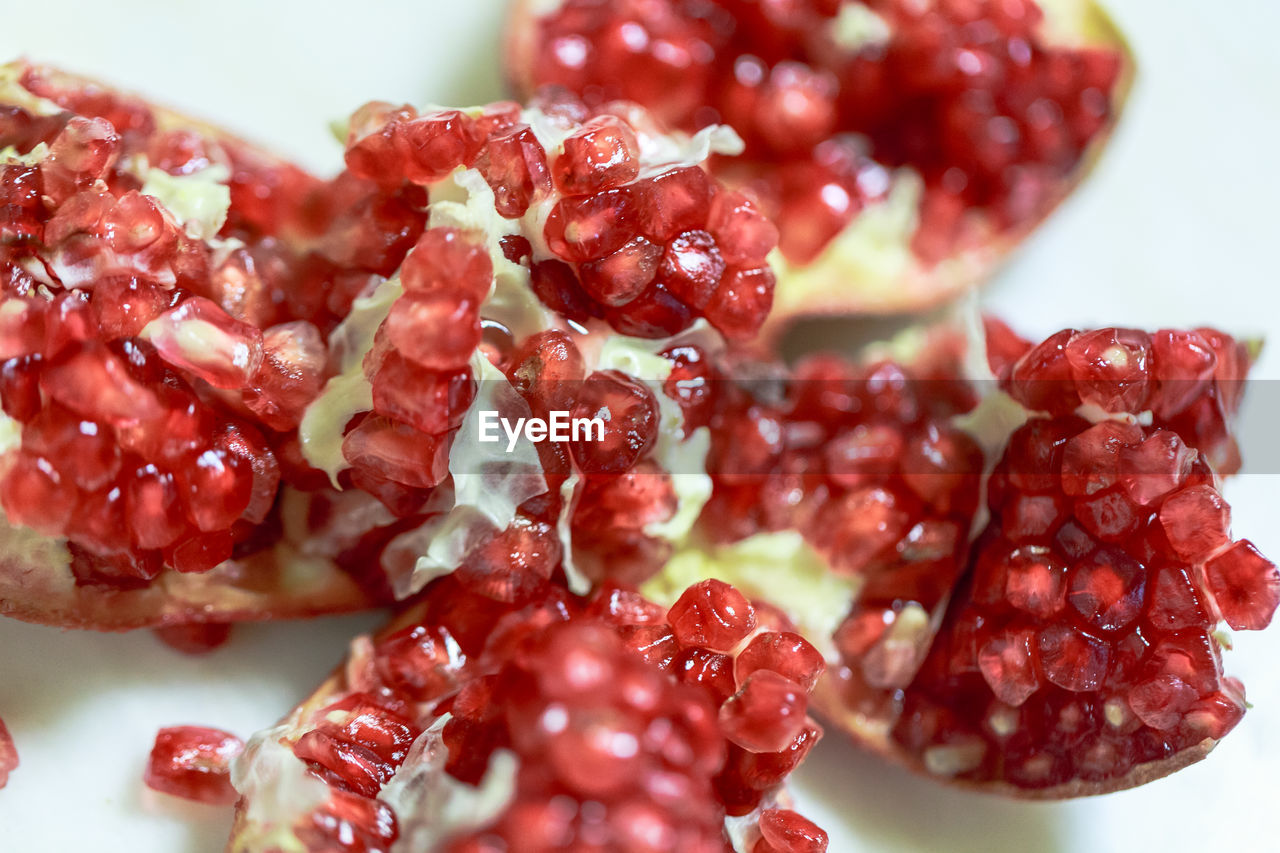 close-up of pomegranate seed